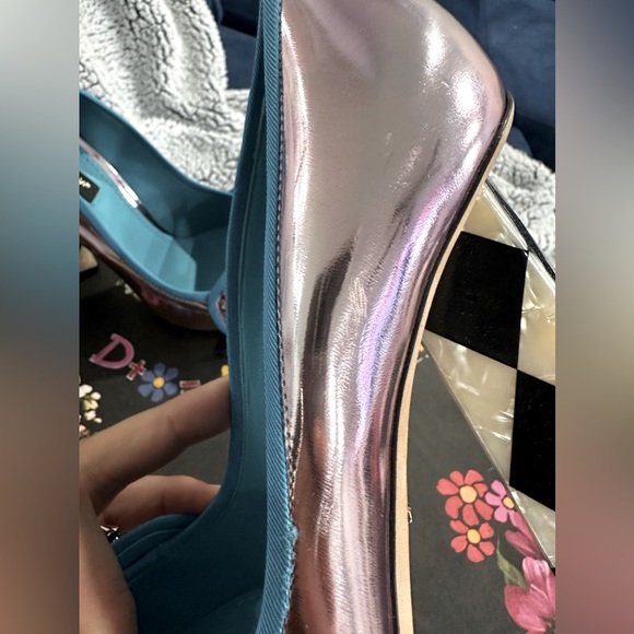 DOLCE & GABBANA Jackie Leather Court Block Heels US7 UK4 EU37 - Picture 15 of 17